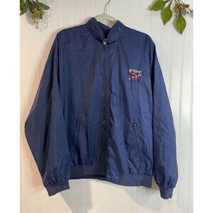 Norwegian Cruise Line Navy Windbreaker Jacket Medium Nylon Lightweight